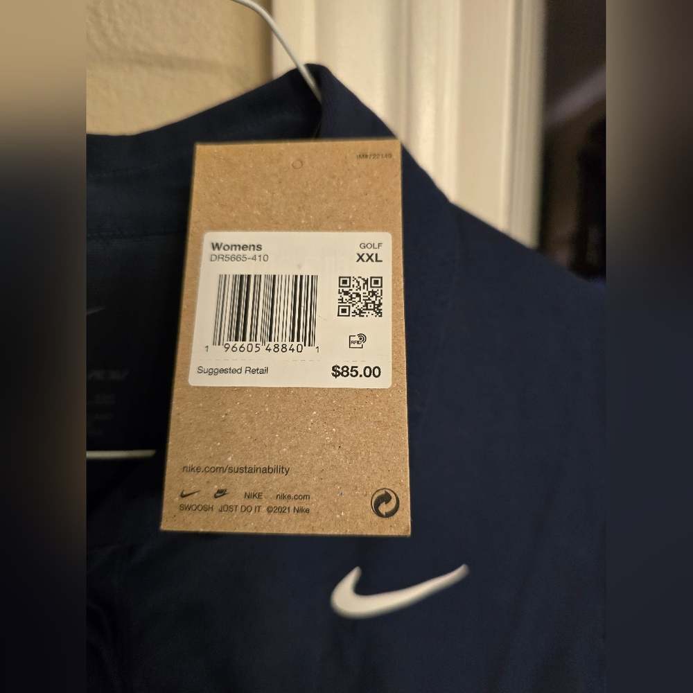 NIKE Women's Dri-FIT Advanced Tour Golf Shirts 2XL NWT - Picture 3 of 6